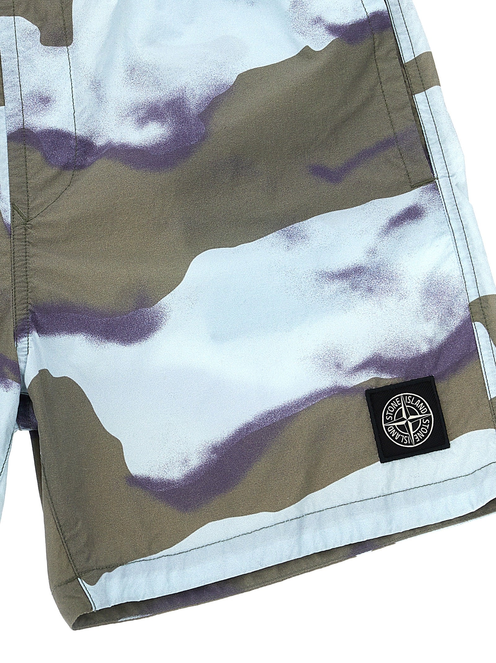 Logo patch swim shorts Multicolor Polyamide Beachwear