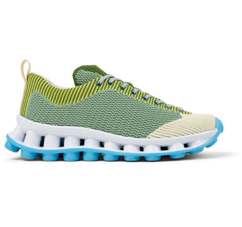 Camper Knitted mesh upper sneaker in green