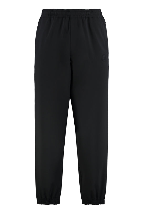 Techno Fabric Track Pants Black Polyester
