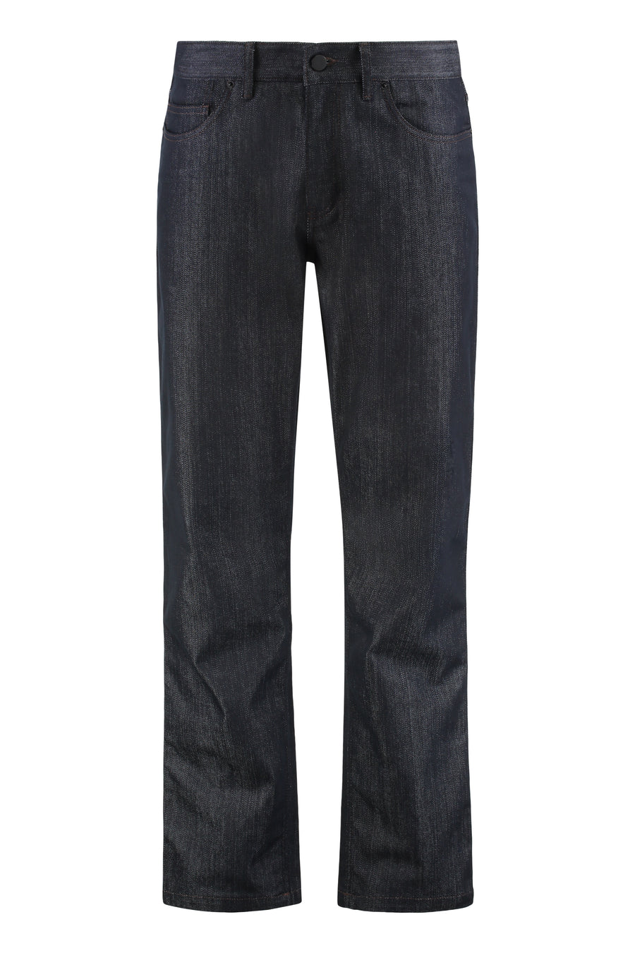 Straight Leg Jeans With Five Pockets Denim Cotton Regular & Straight-leg