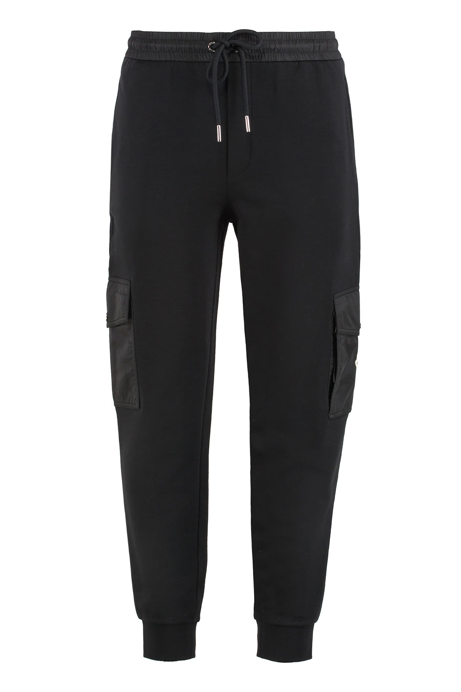 Sporty Cotton Blend Pants Black Polyamide Track