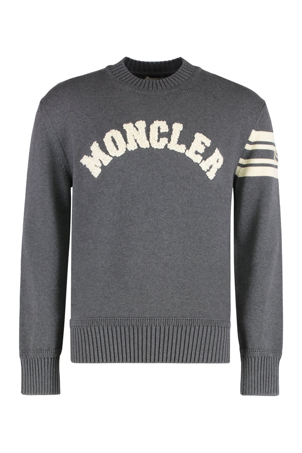 Grey Cotton Round Neck Sweater Sweatshirts
