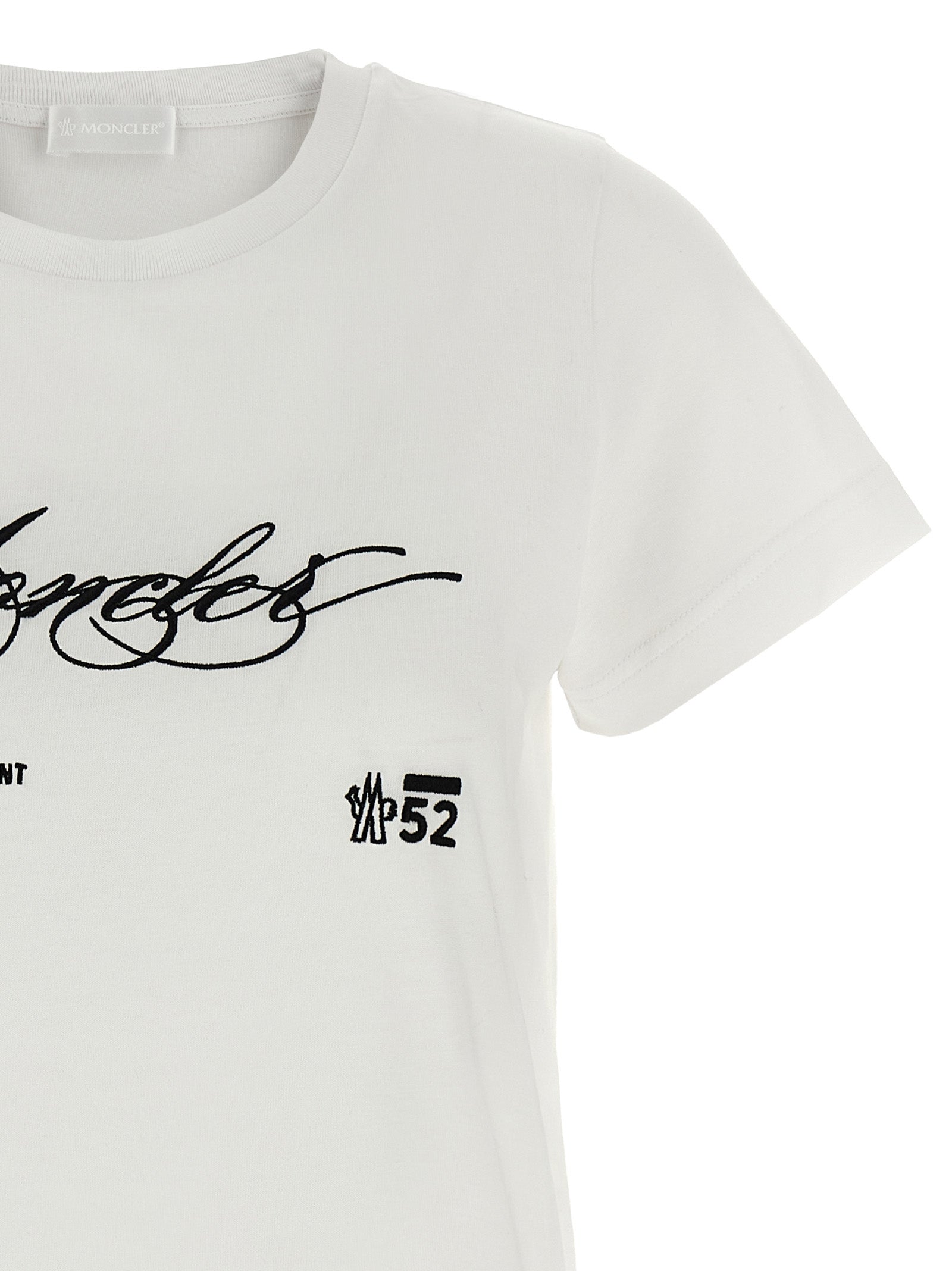 Embroidery t-shirt White Cotton