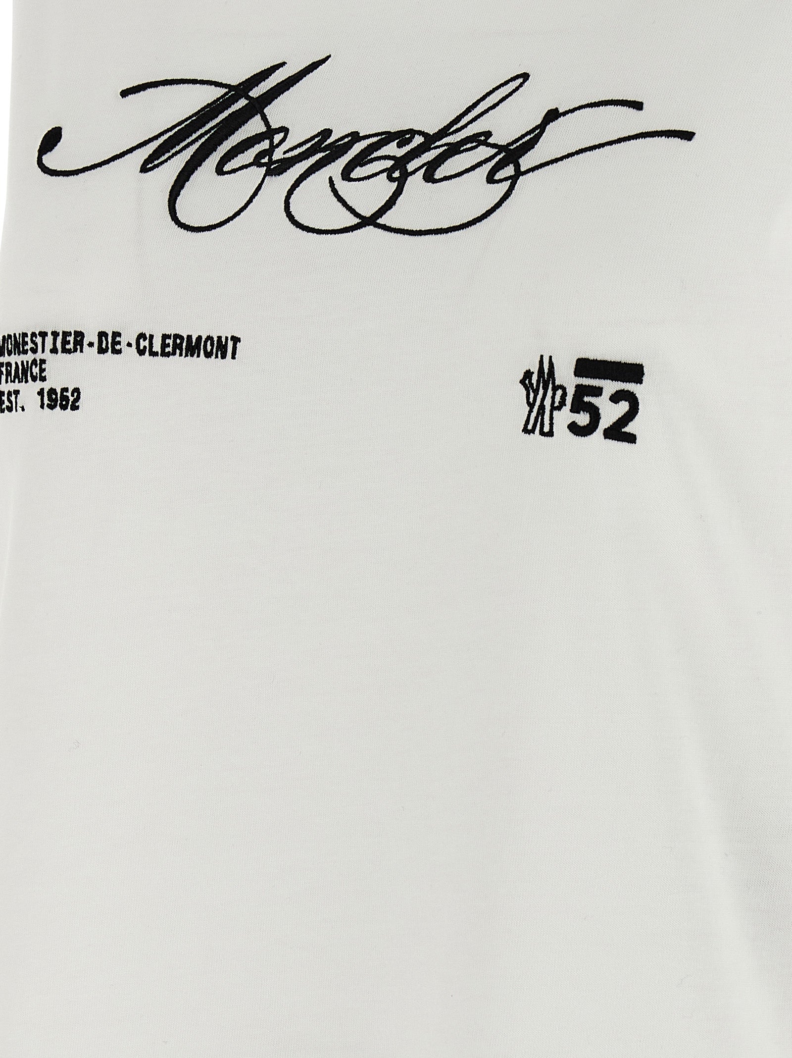 Embroidery t-shirt White Cotton