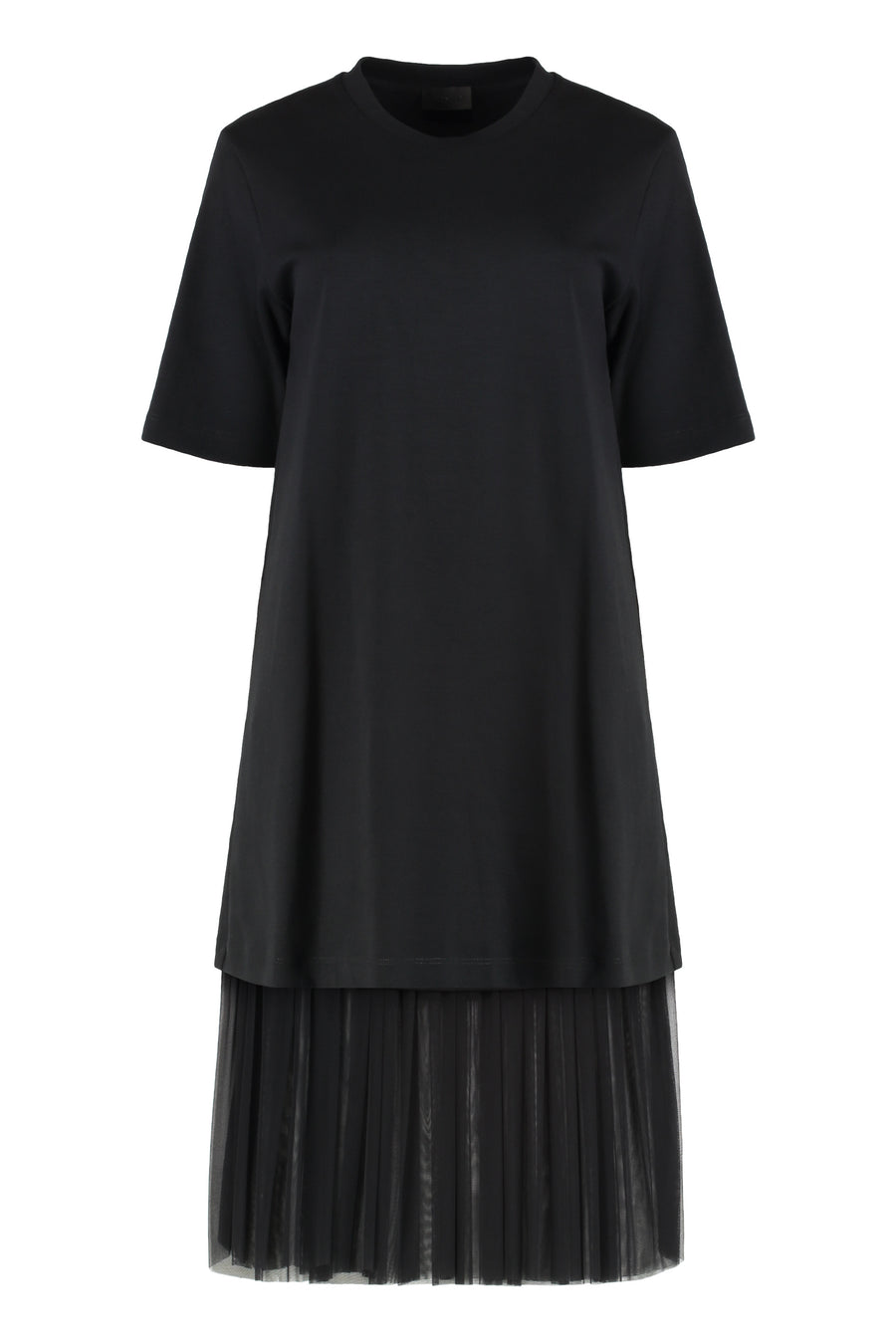 Cotton And Tulle Dress Black
