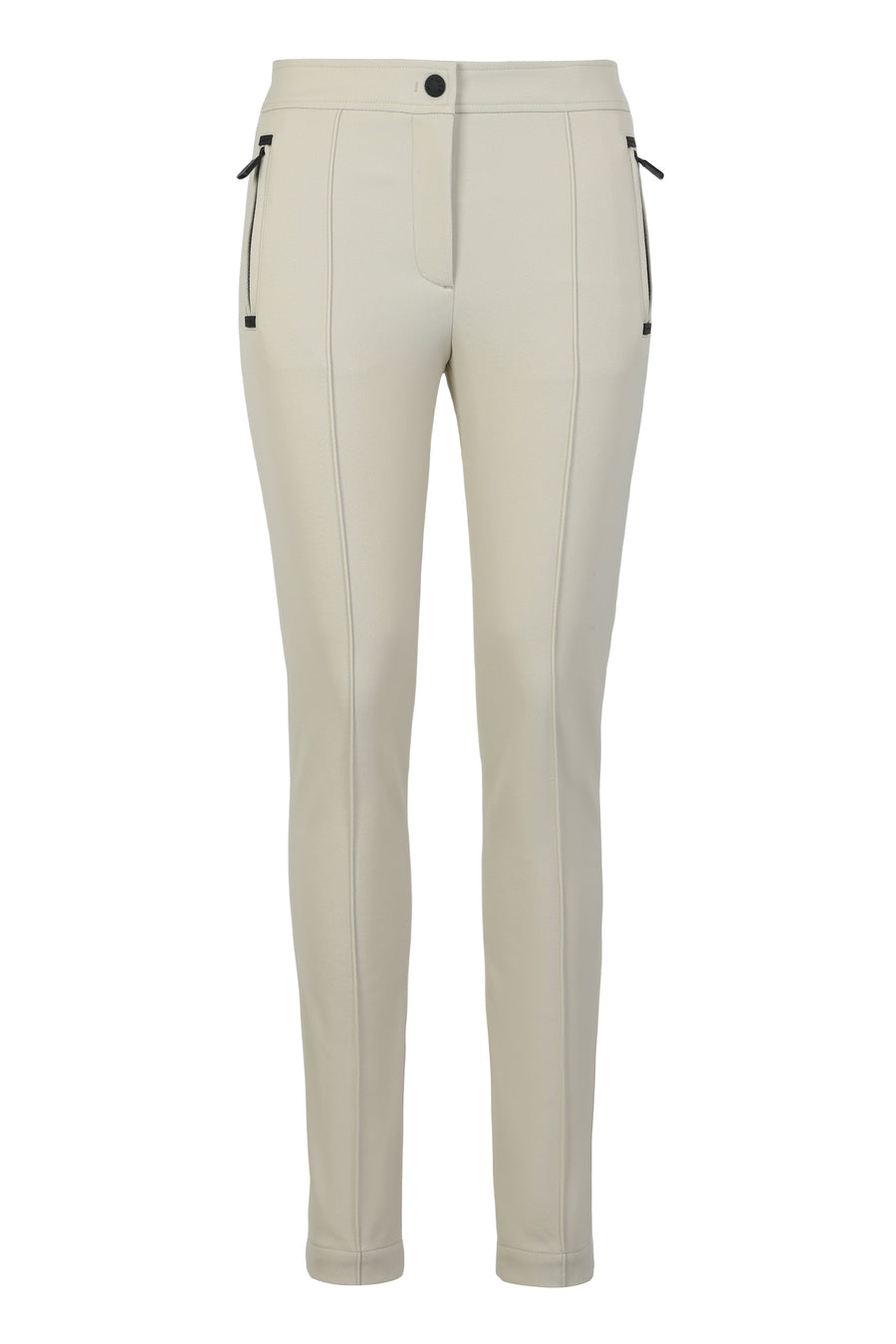 Trousers Twill Beige Polyamide Skinny