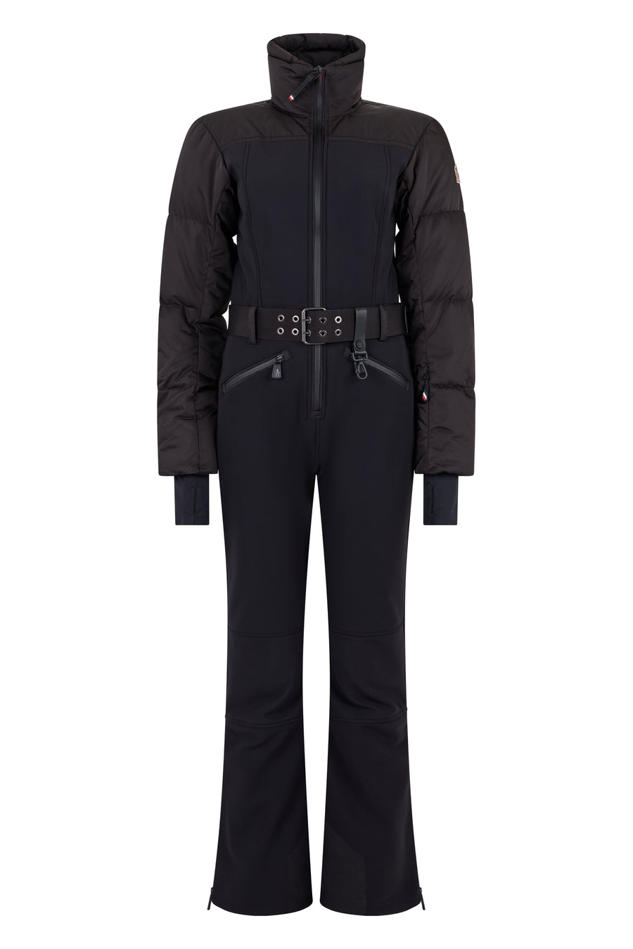 Padded Suit Black Polyester Jumpsuits