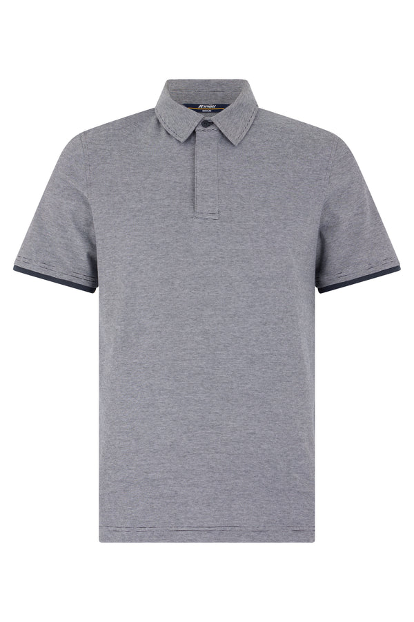Cotton Polo Shirt Heather Grey