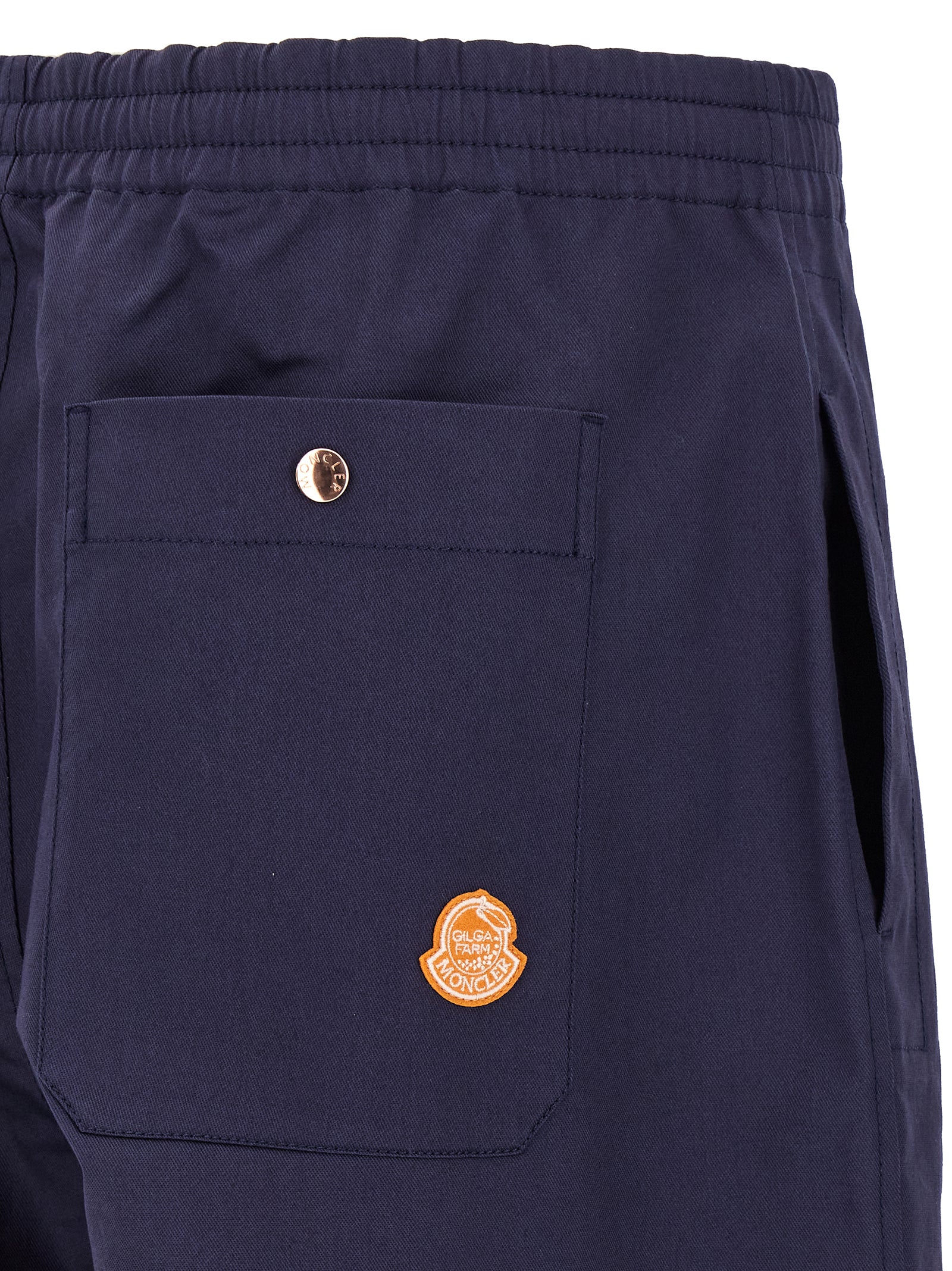 Moncler x Gilga Farm pants by Donald Glover Blue Cotton Lyly Elastane