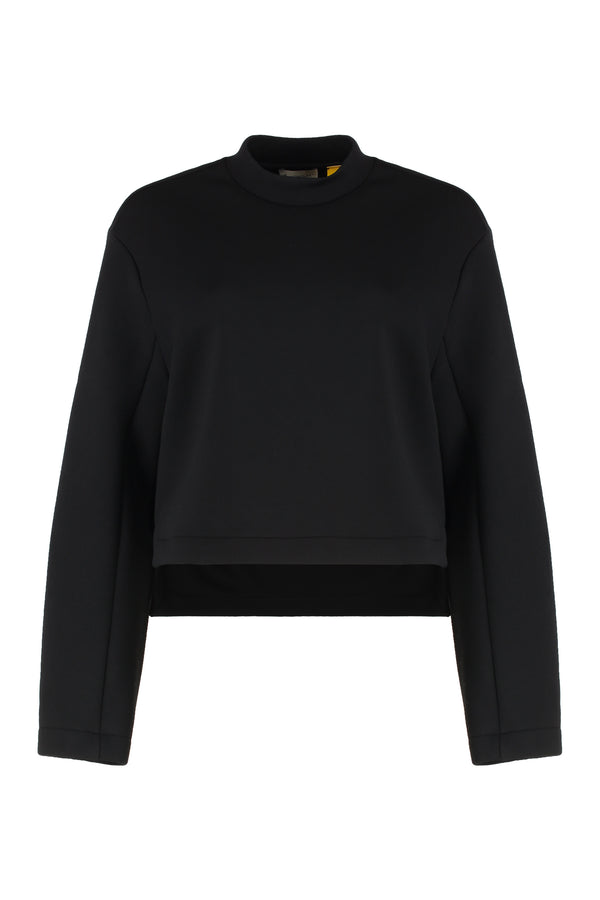 Sweatshirt Techno Fabric Black Viscose Sweatshirts