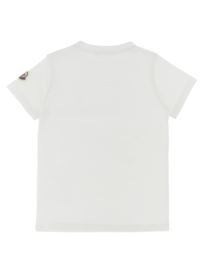 Logo embroidery t-shirt White Cotton