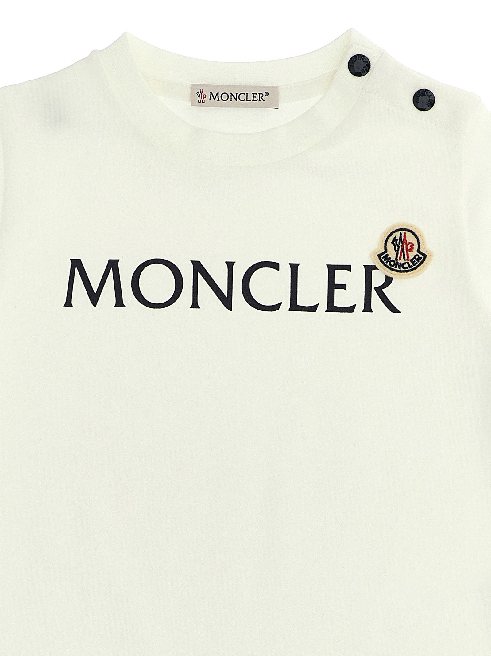 Logo T-shirt White/black Cotton