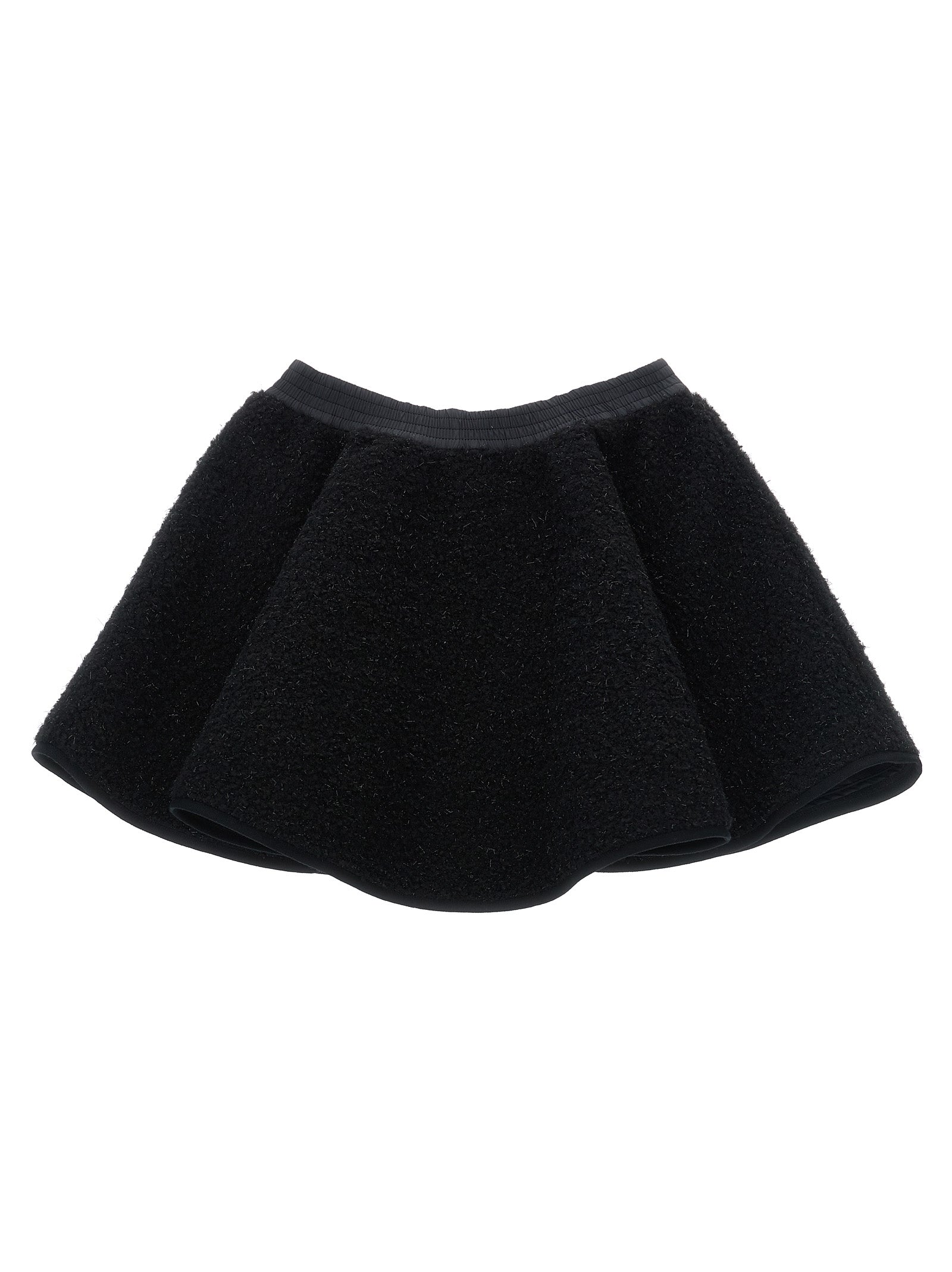 Metallic teddy skirt Black Polyester