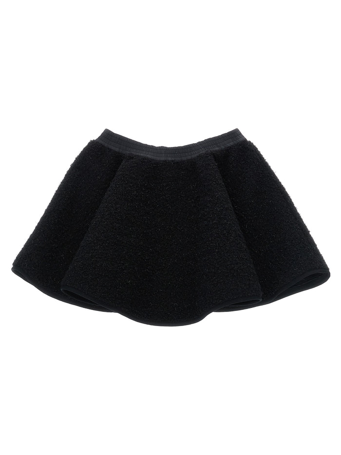 Metallic teddy skirt Black Polyester