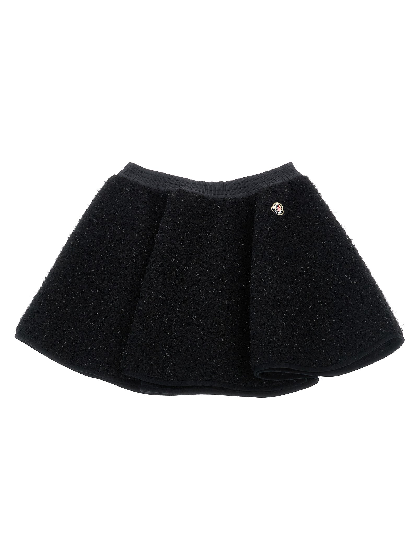 Metallic teddy skirt Black Polyester
