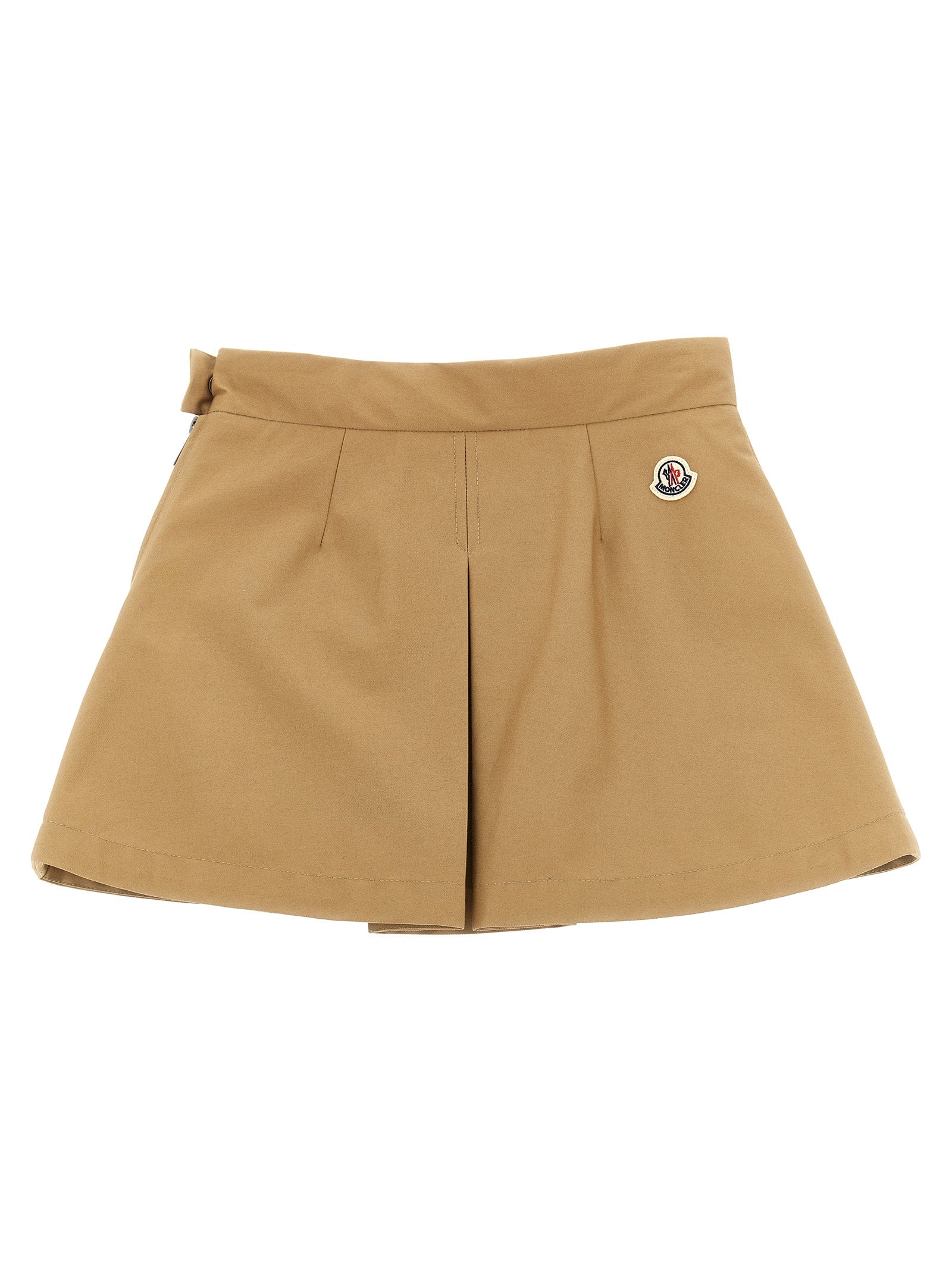 Pleated skirt Beige Cotton