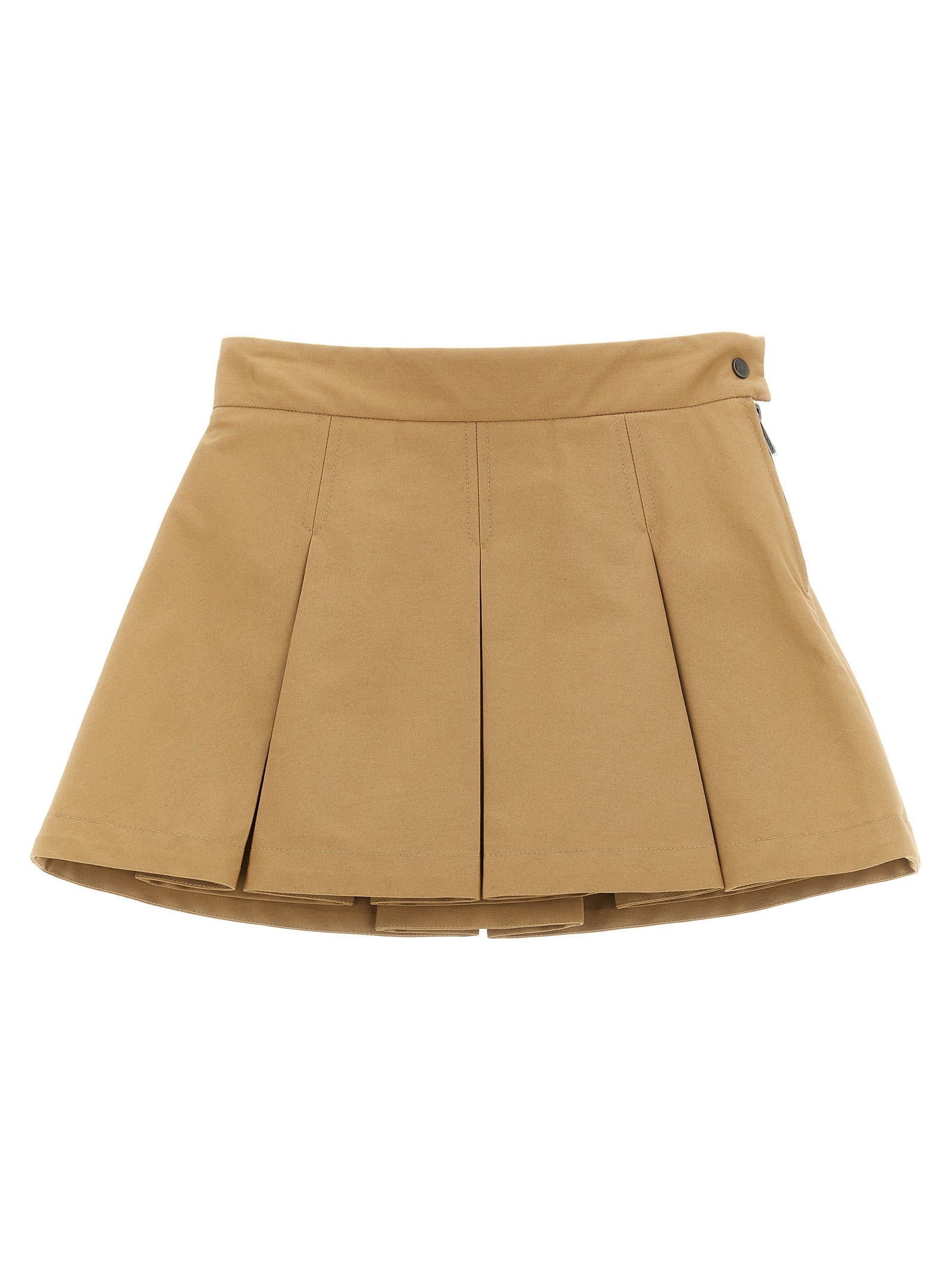 Pleated skirt Beige Cotton