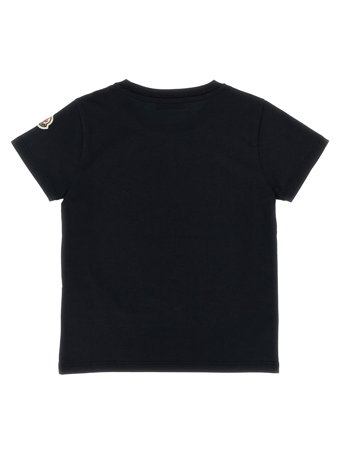 Sequins logo t-shirt Black Cotton