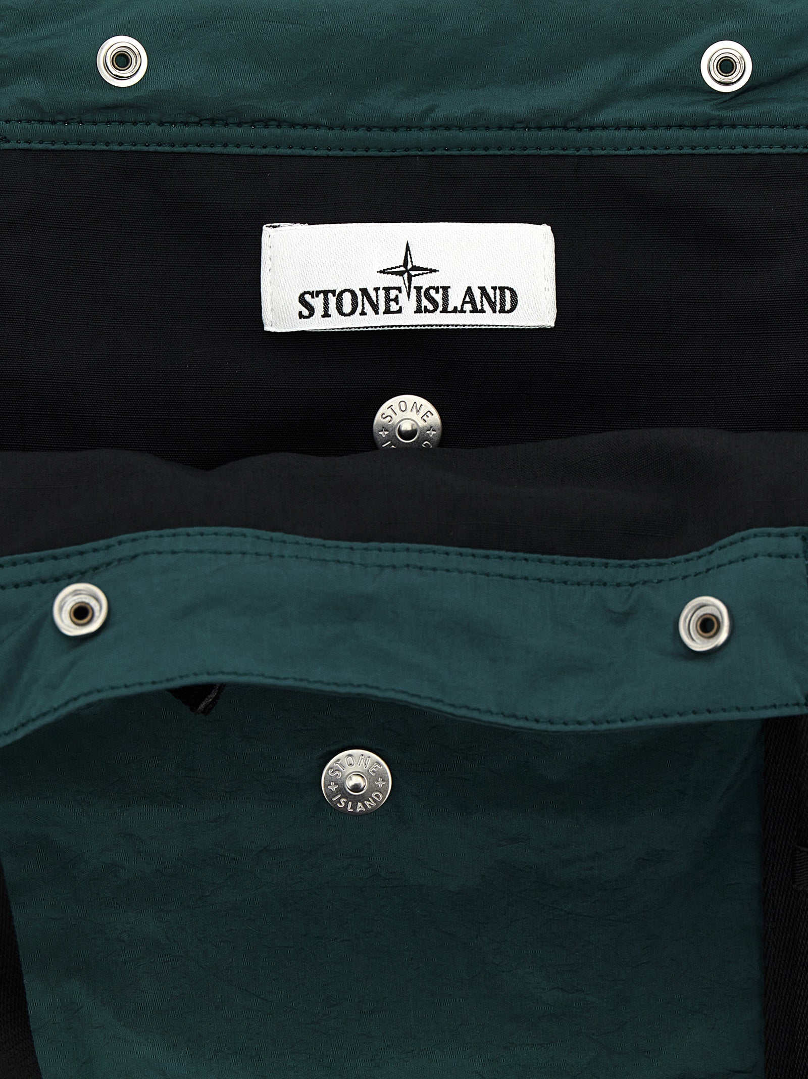 Logo patch shopping bag Green Polyurethane Tote