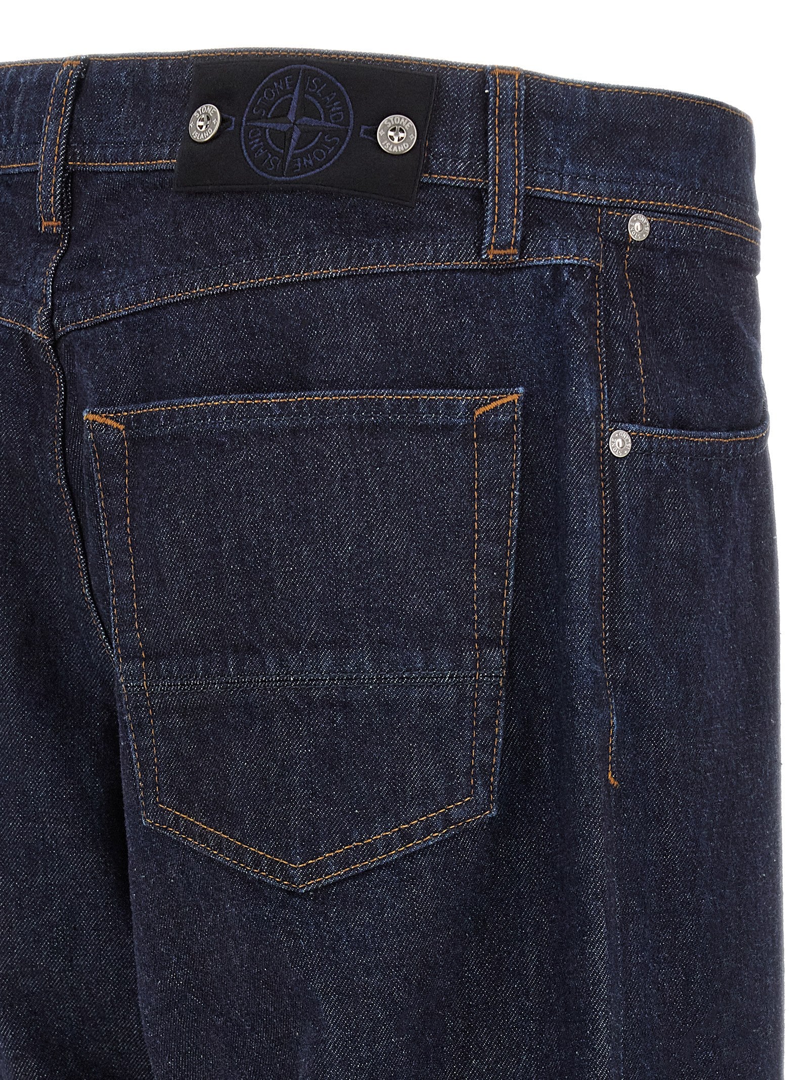 Indigo Denim-Rinsed jeans Blue Cotton