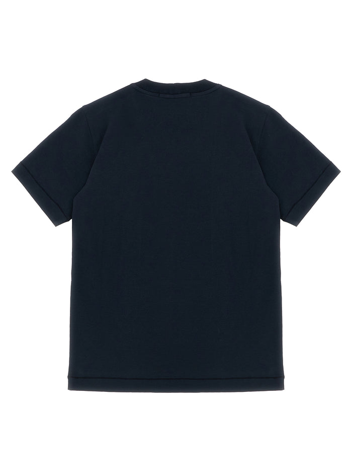 Logo patch t-shirt Blue Cotton