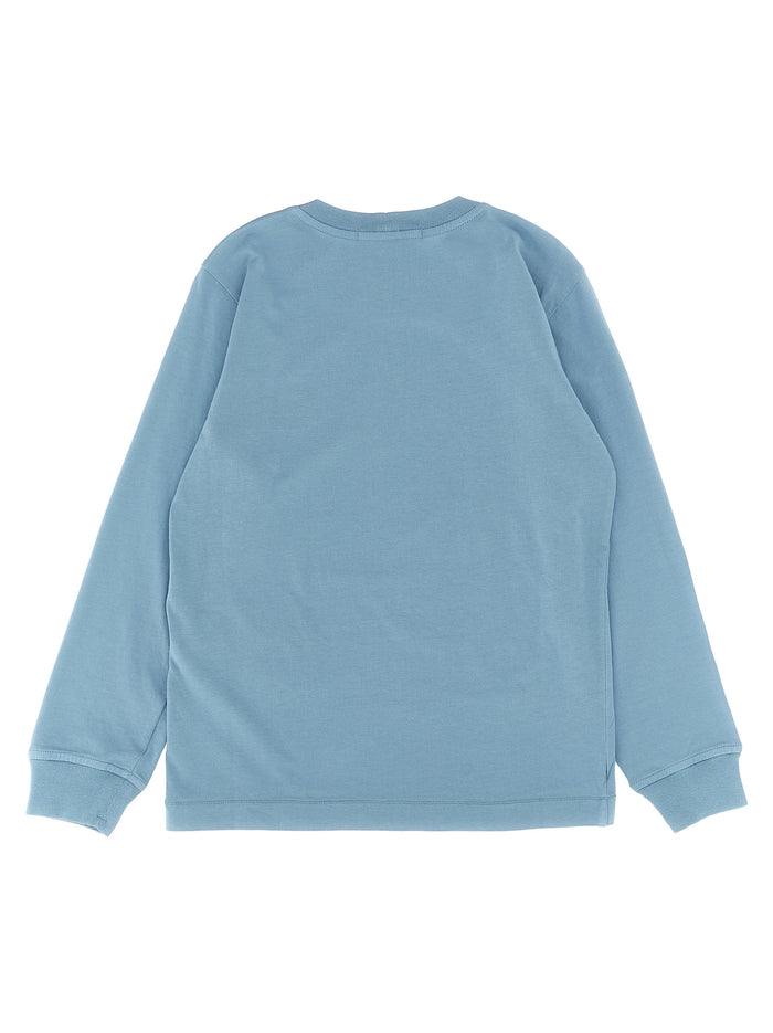 Logo patch t-shirt Light Blue Cotton