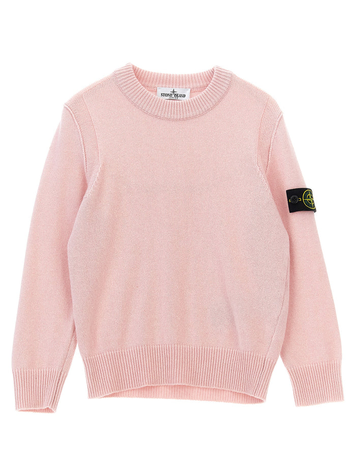 Logo badge sweater Pink Sweater, Cardigans
