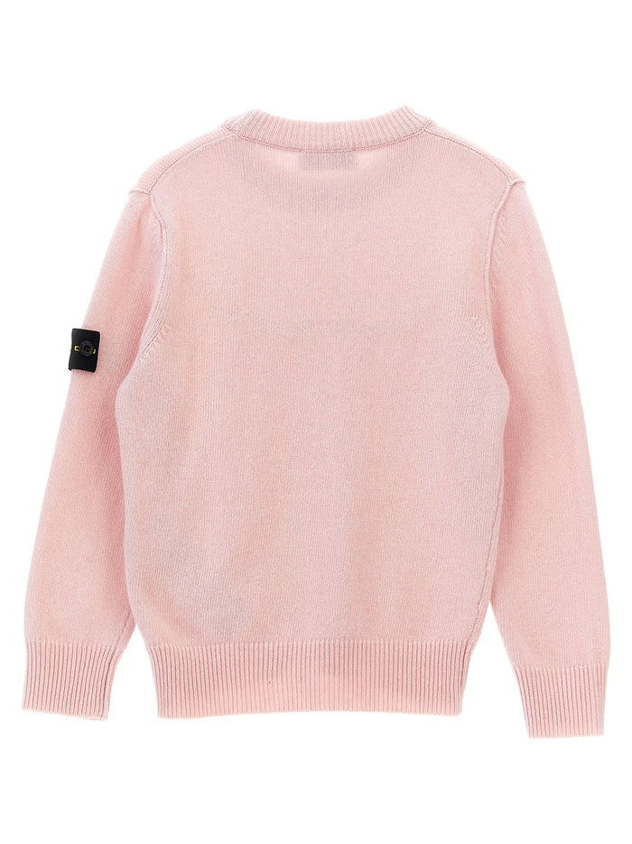 Logo badge sweater Pink Sweater, Cardigans