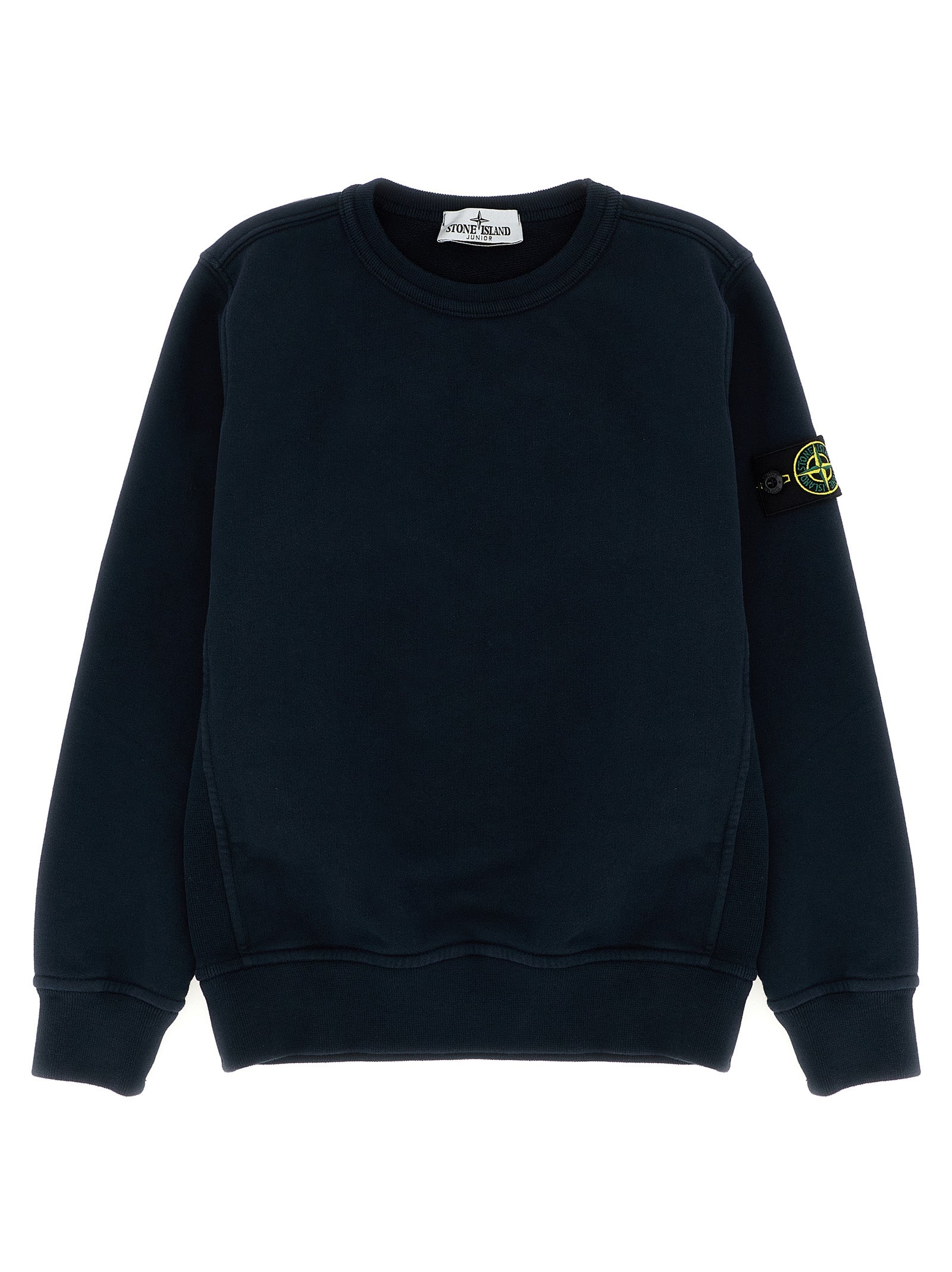Logo badge sweatshirt Blue Cotton