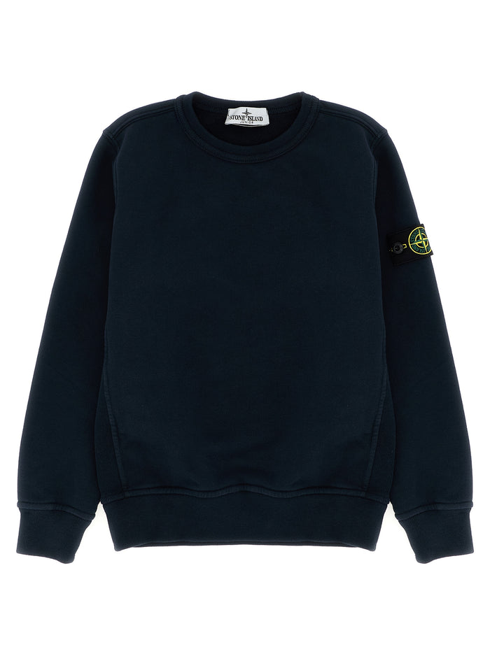 Logo badge sweatshirt Blue Cotton