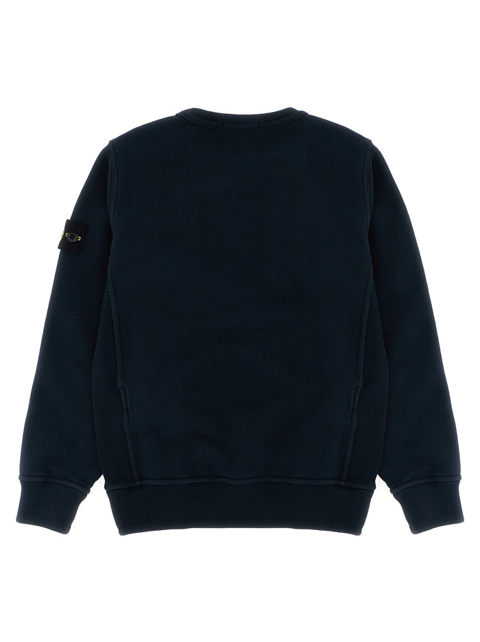 Logo badge sweatshirt Blue Cotton