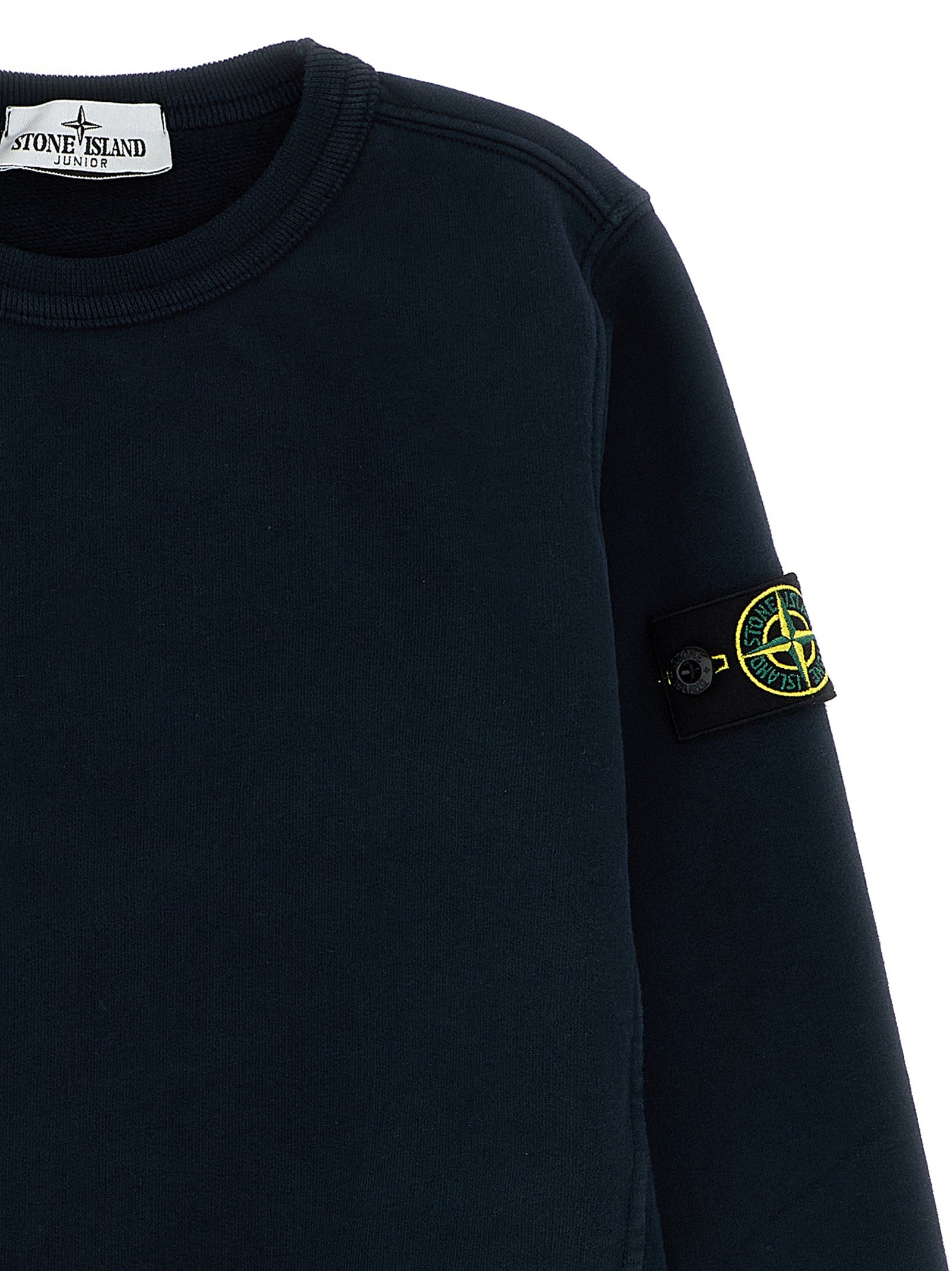 Logo badge sweatshirt Blue Cotton