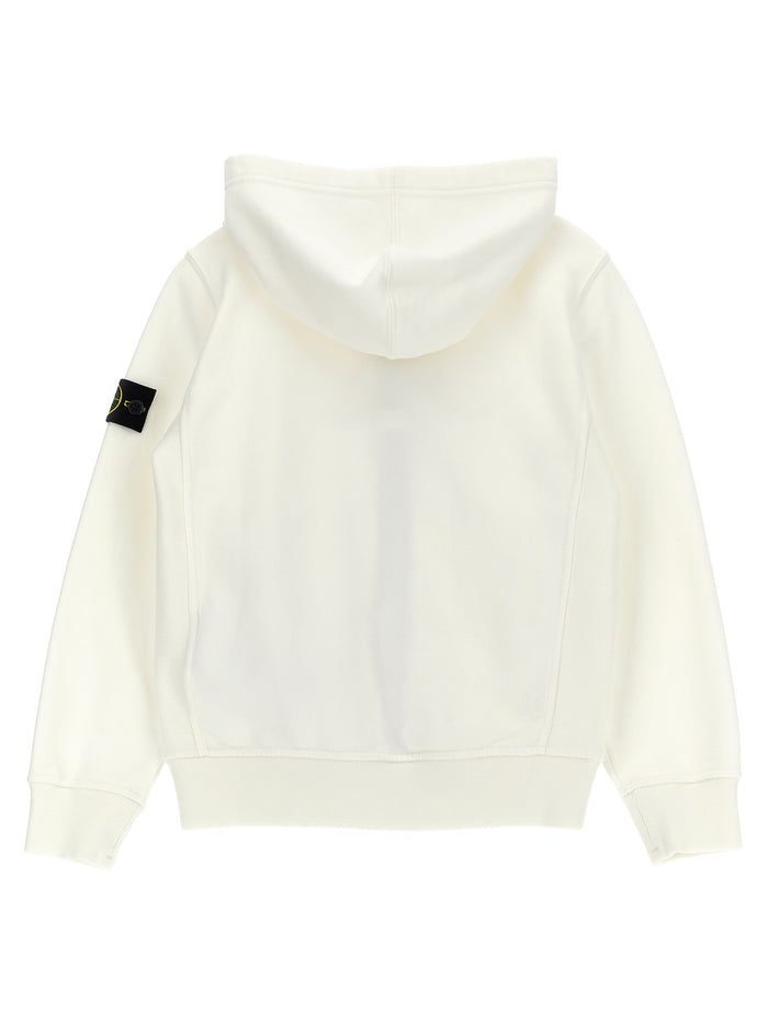 Logo badge hoodie White Cotton Sweatshirt