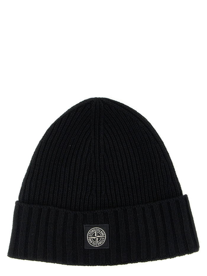 Logo patch beanie Black Hat