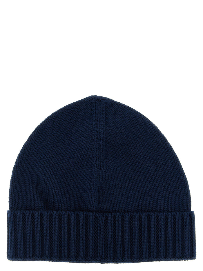 Logo patch beanie Blue Cotton Polyamide Hat