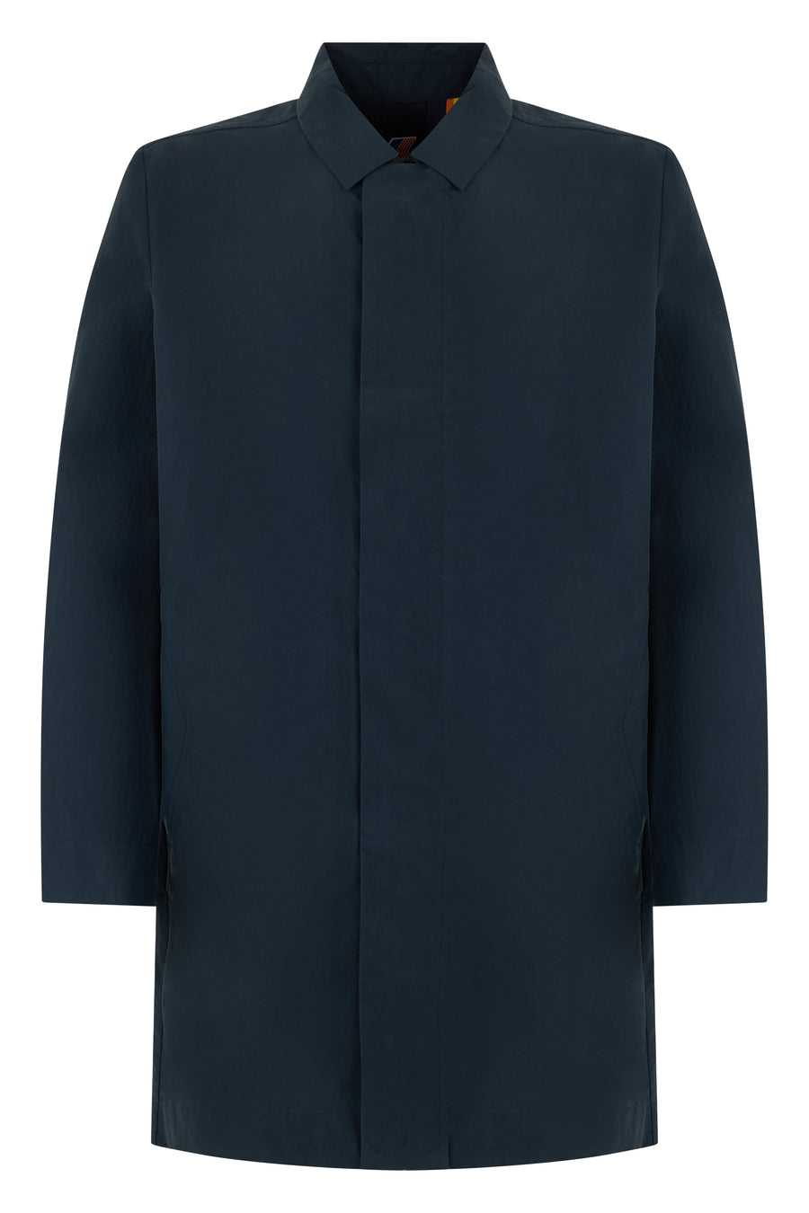 Coat Poirol Cotton-Blend Blue Depth