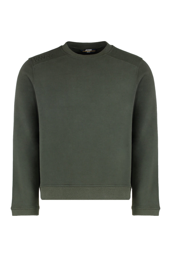 Cotton And Cashmere Crewneck Sweater Green Sweatshirts