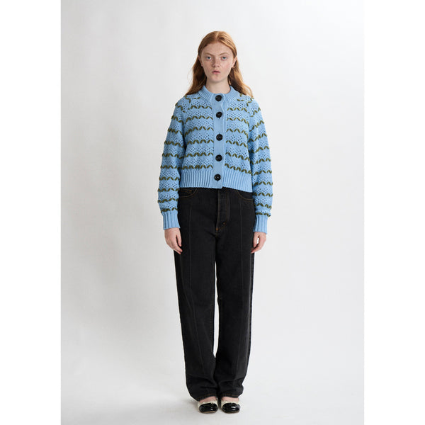 Bb Wallace Wool cardigan in blue