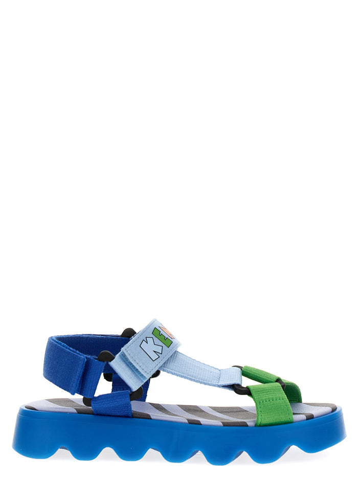 Logo band sandals Multicolor Textile