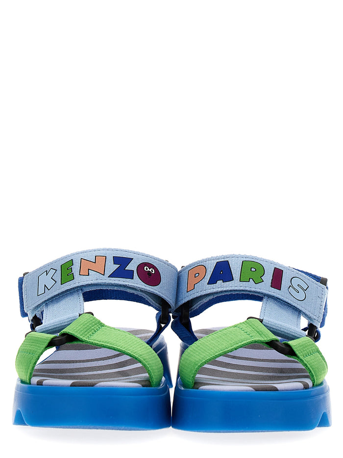 Logo band sandals Multicolor Textile