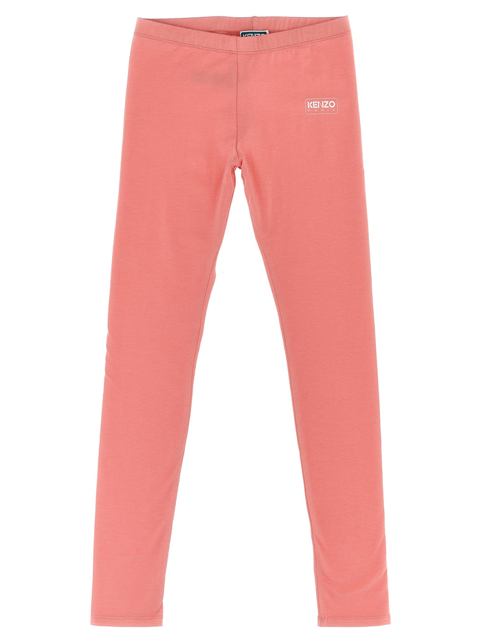 Logo print leggings Fuchsia Cotton
