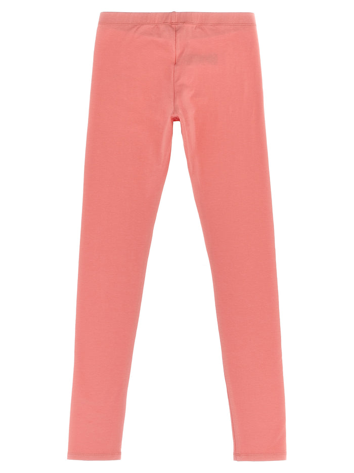 Logo print leggings Fuchsia Cotton