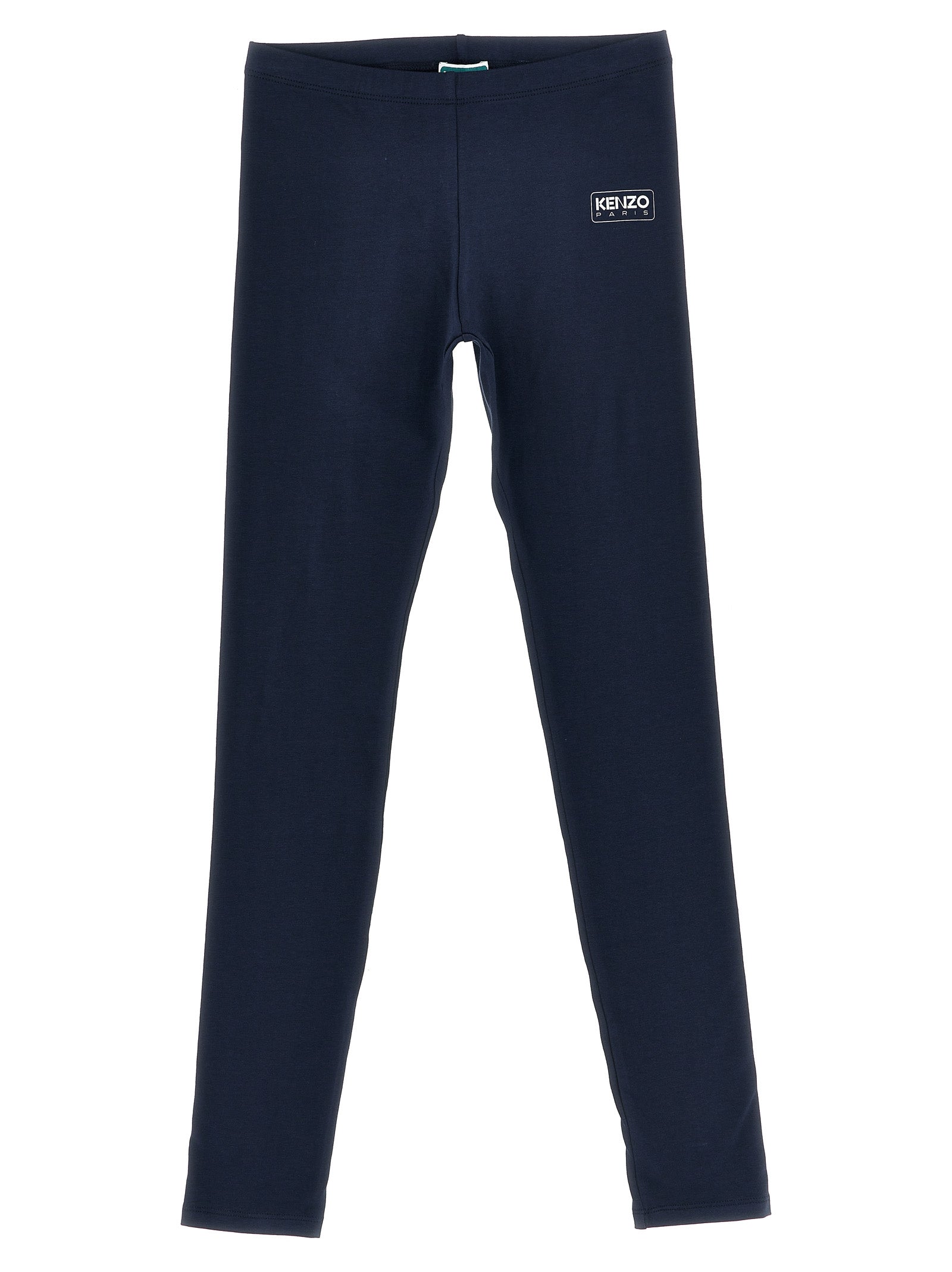 Logo print leggings Blue Cotton