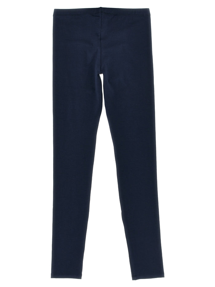 Logo print leggings Blue Cotton
