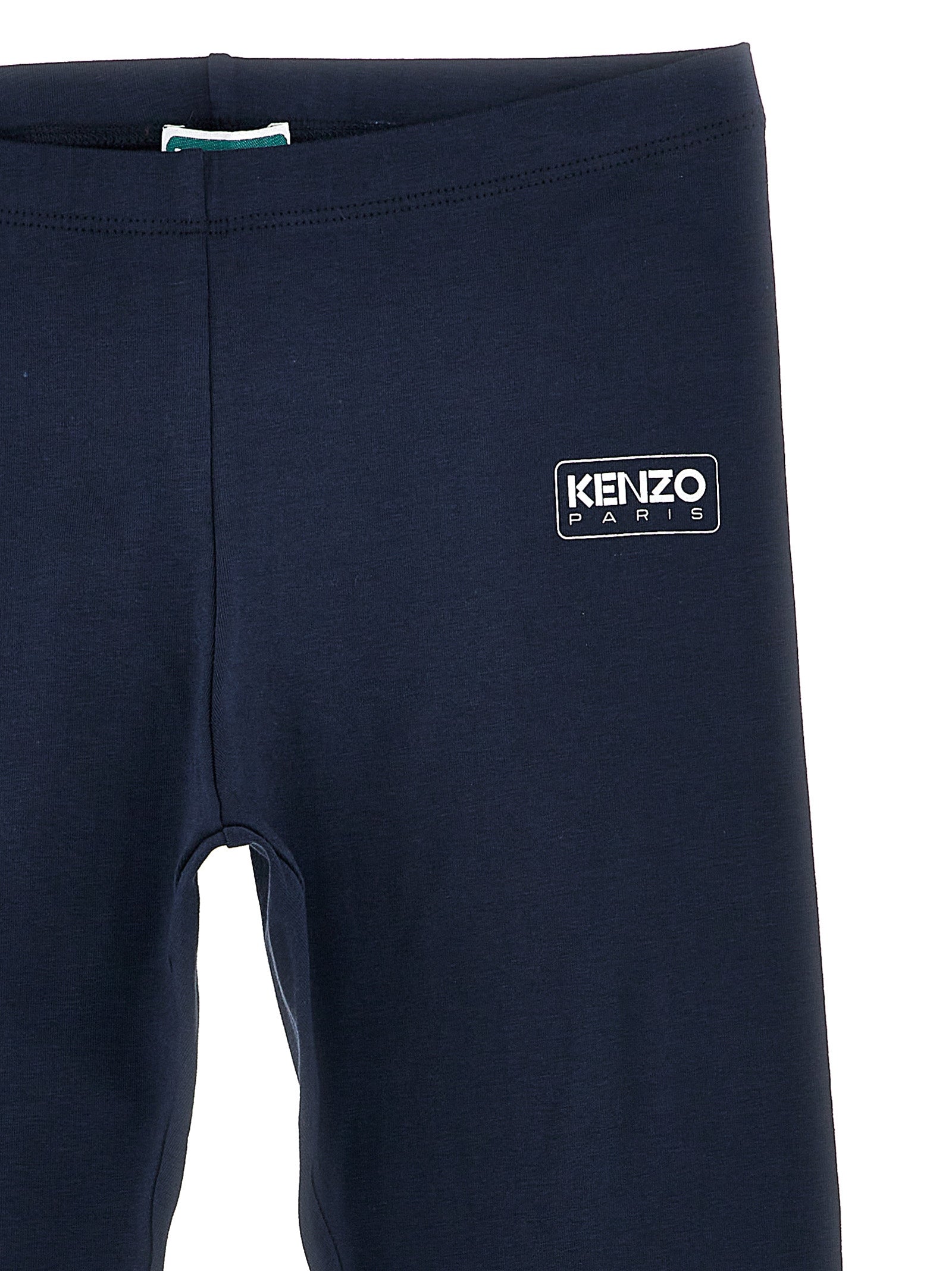 Logo print leggings Blue Cotton
