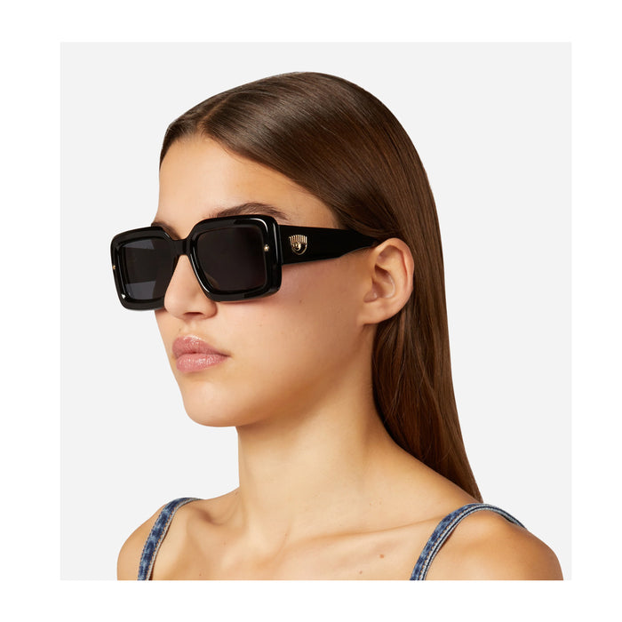 Cf 7022-s 807-IR BLACK Nero Acetate Occhiali Sole