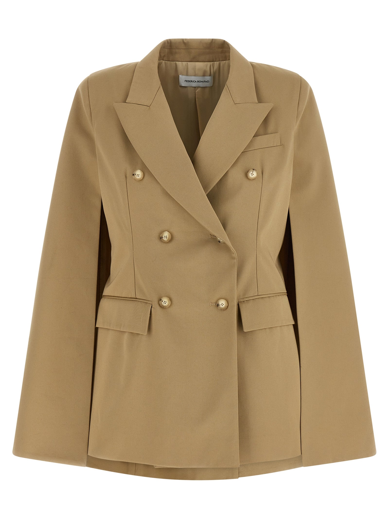 Hood Blazer Beige Cotton Elastane Blazer, Suits