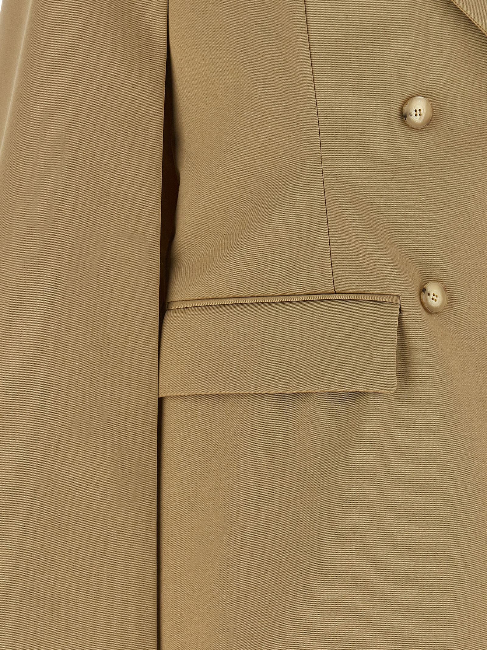 Hood Blazer Beige Cotton Elastane Blazer, Suits