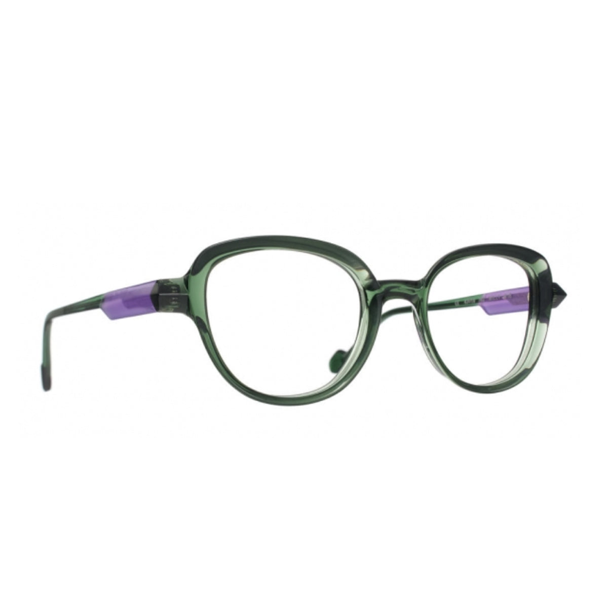 Caroline Abram Milly 318 Green Purple Verde Acetate Occhiali Da Vista