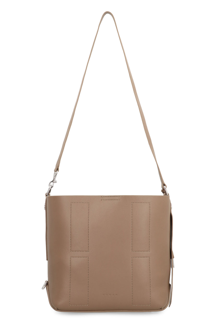 Hobo Bag Hocket Piccola Turtledove Calf Leather Shoulder